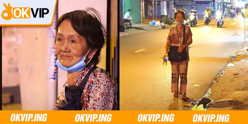 Hoàn cảnh cô đơn, bán vé số dạo của cụ bà Đặng Quang Quế